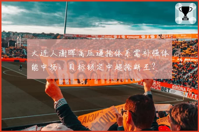 大连人谢晖高压逼抢体系需补强体能中场，目标锁定中超抢断王？