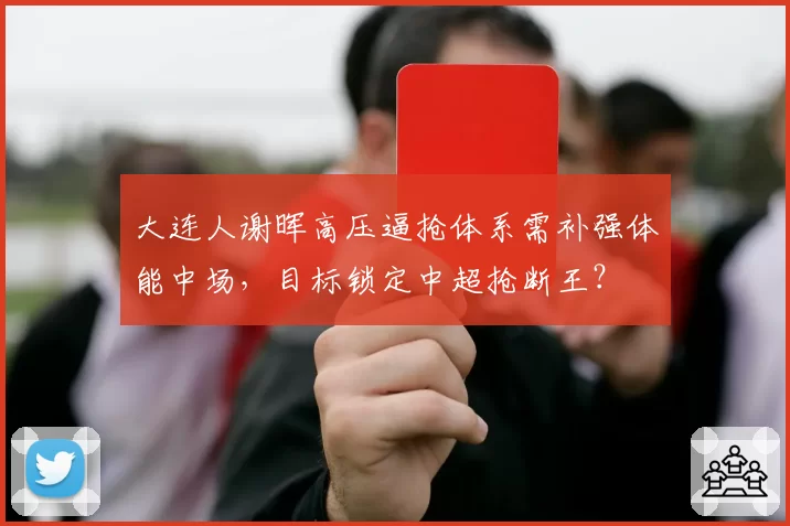 大连人谢晖高压逼抢体系需补强体能中场，目标锁定中超抢断王？